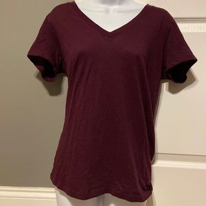 Burgundy tee